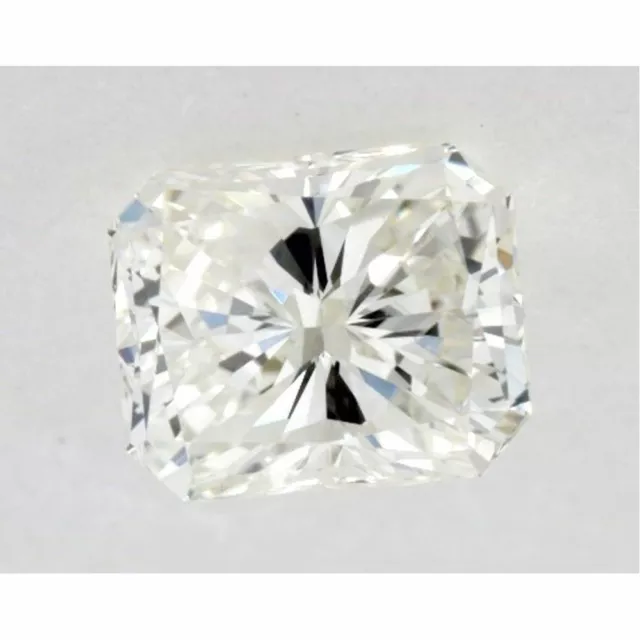 Moissanite blanche (H)  de 2,46CtS en emeraude