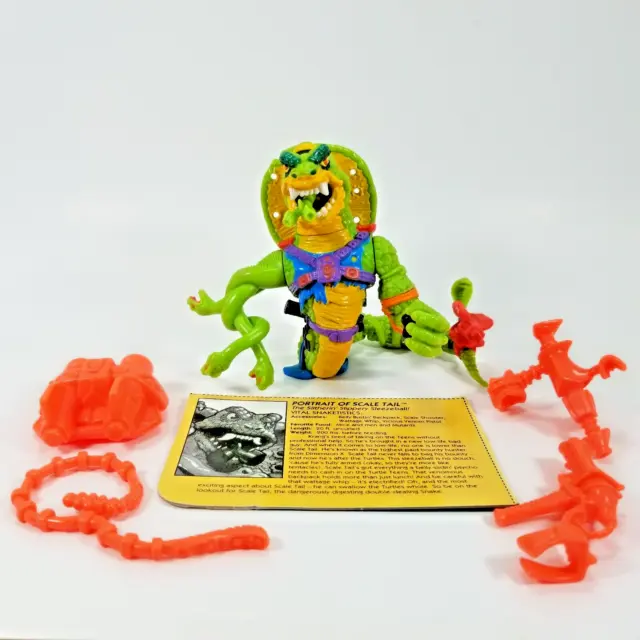 Teenage Mutant Ninja Turtles Vintage Action Figures Scale Tail 1992 Complete