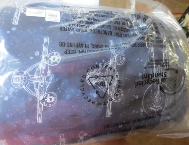 Pottery Barn Teen Star Trek Enterprise GID Sleeping Bag  NWT CAPT KIRK's  SHIP