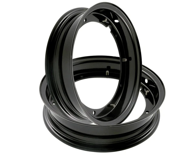 Jante noire 2.10-10 (set de 2 pièces) pour Vespa PK PX ET3 3.00