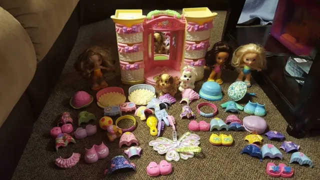 Fisher Price Snap N Style Dolls Lot