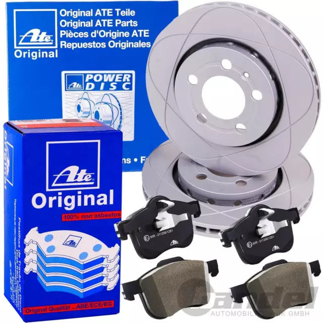 ATE Powerdisc Disques 302mm + Revêtements Avant Convient pour Volvo C70 S70