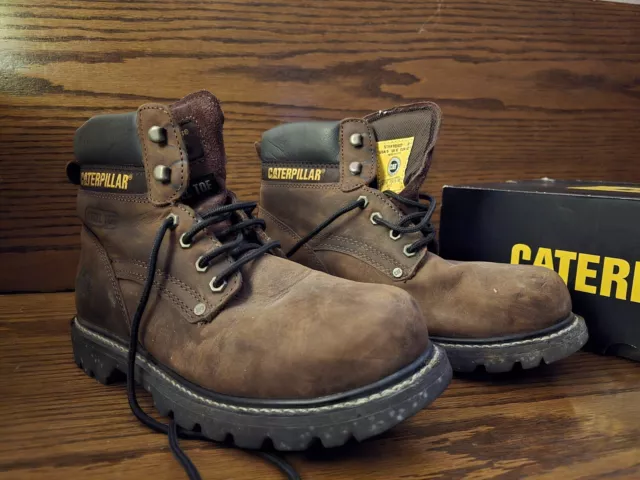 CAT BIRMINGHAM 6 Steel Toe Boots Size 9 Wide. Only Tried On Once. 75.00 PicClick