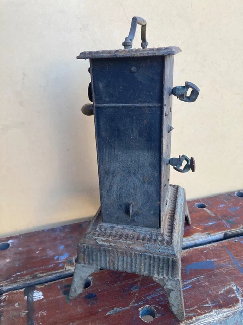 CHAUDRON CUIVRE XIXe anse fer forgé Pour crémaillère Cheminée
