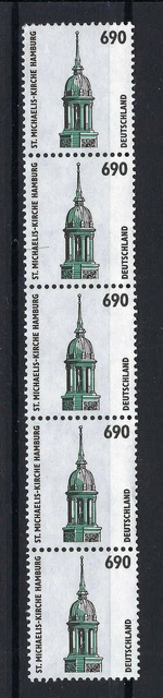 Bund SWK Rollenmarken 5er Streifen 1860 R  G# postfrisch