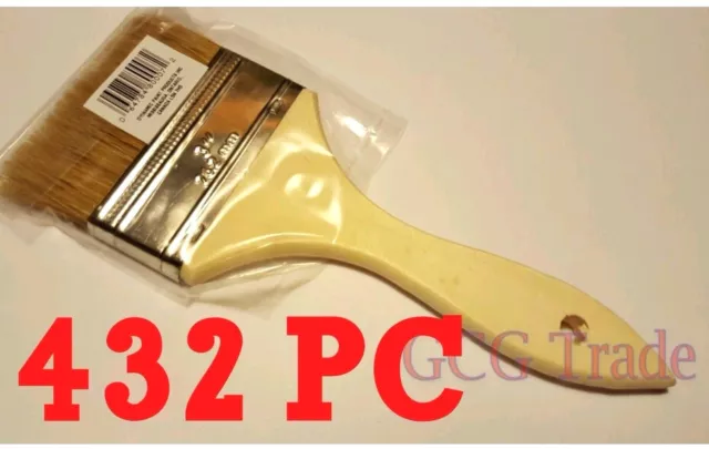 Bulk 432 of 3 Inch Chip Brush Disposable for Adhesives Paint Touchups Glue 3"