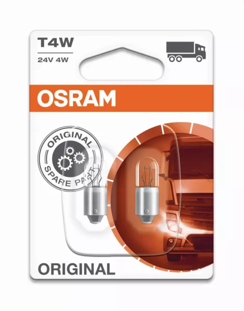 OSRAM 3930-02B (bulbes duo) BA9 T4W 24V