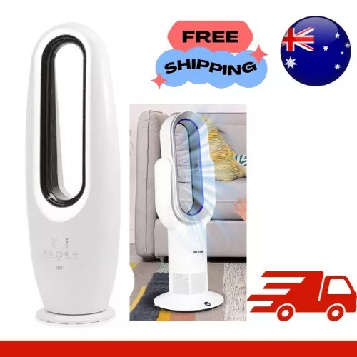 Portable Bladeless Electric Fan Handy Mini Cooler with Remote & 10-hr Timer NEW