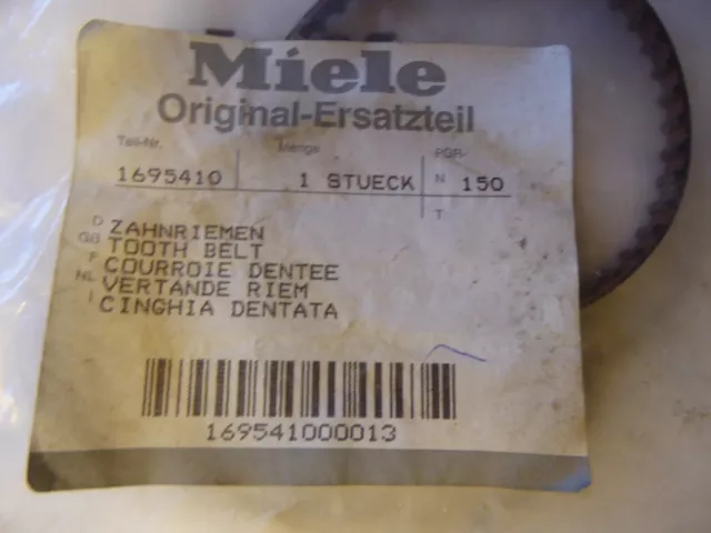 Miele Zahnriemen Mnr. 1695410 für S021 S021-1  S021-2 S021-4 S022