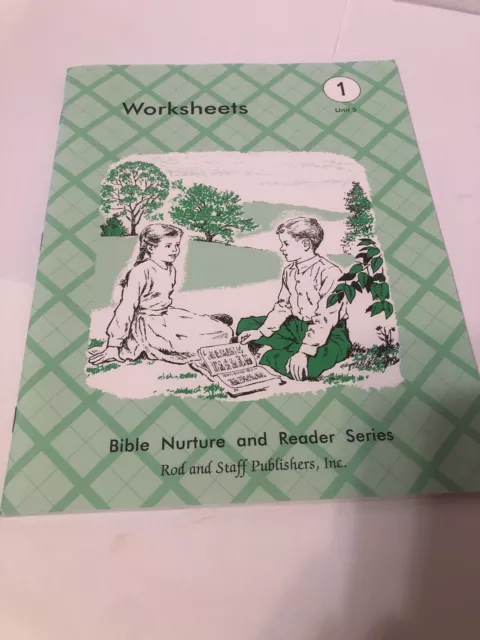 Rod & Staff Worksheets Grade 1 Unit 5 New Never Used 1986