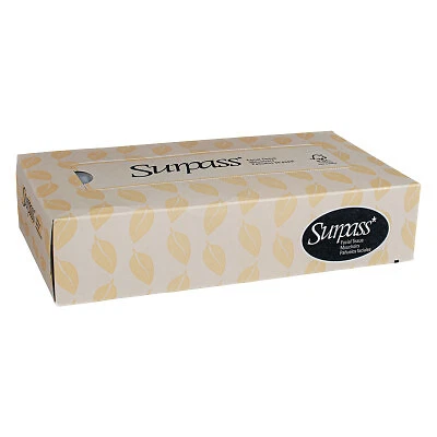 Surpass Boutique* Facial Tissues, 8.0 in X 8.3 in Sheet, 100/Bx Kimberly-Clark