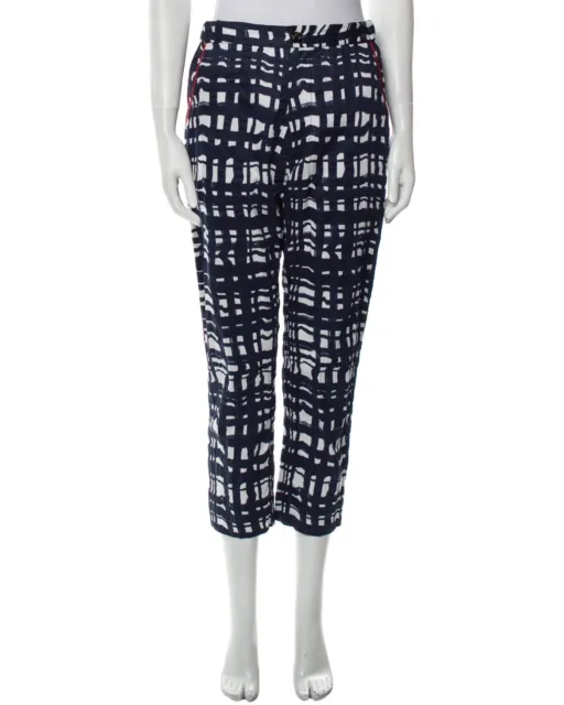 Rachel Comey Size 00 • Navy Blue White Patterned Cropped Council Pants