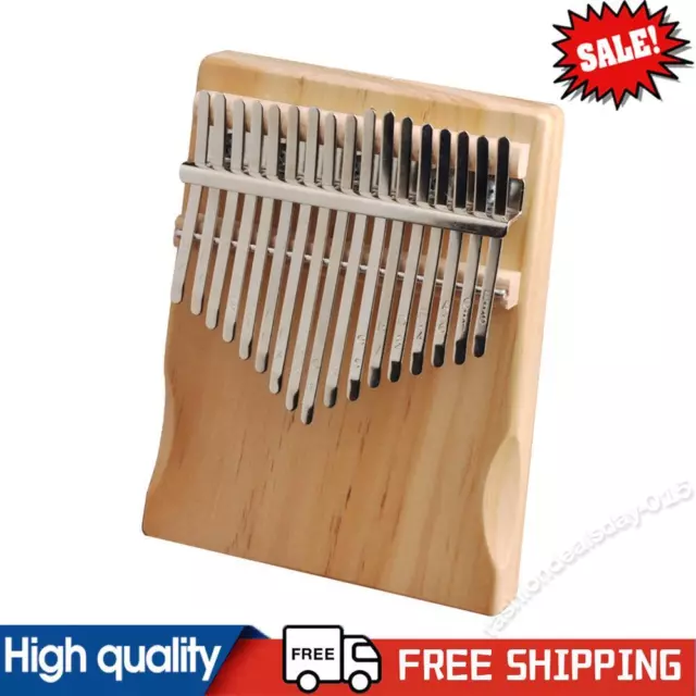 Pine Wood Finger Thumb Piano African Sanza Mbira 17 Keys Kalimba w/ Tuning Tools