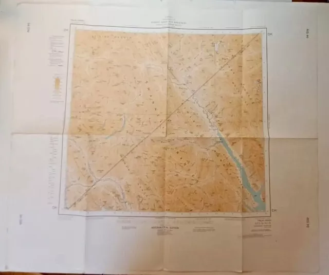 Canadian Dept Mines & Resources Finlay River Aeronautical Map April 1978