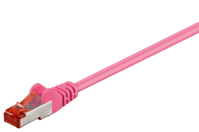 10x CAT 6 Netzwerkkabel S/FTP; CAT 6-0050 S/FTP PIMF MAGENTA 0.50m