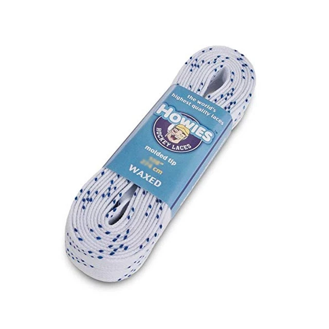 Howies Hockey Skate Laces Waxed White 108" (Senior 8-10)