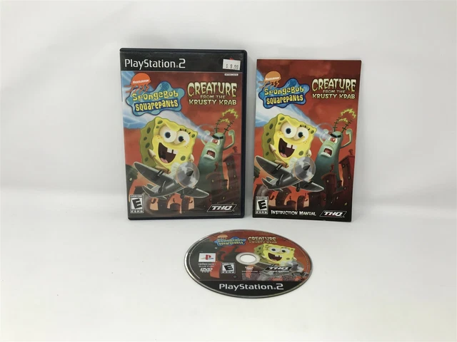 Spongebob Squarepants: Creature From Krusty Krab Sony Playstation 2 PS2 Complete