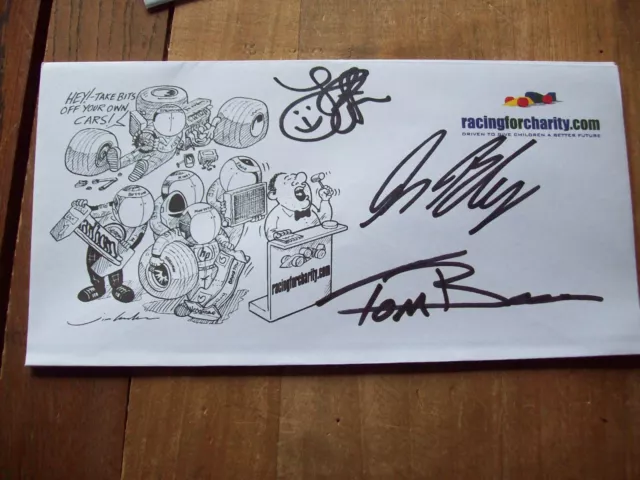 A Racingforcharity Envelope Signed By Alan Blencowe And Tom Boardman