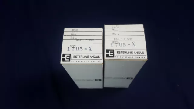 Lot 2 Esterline Angus Strip Chart Recorder Paper Roll 6"L MPN 1705-X NOS NIB NEW