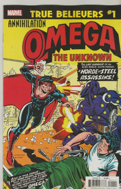 Marvel Comics Annihilation Omega The Unknown #1 True Believers Reprint Nm