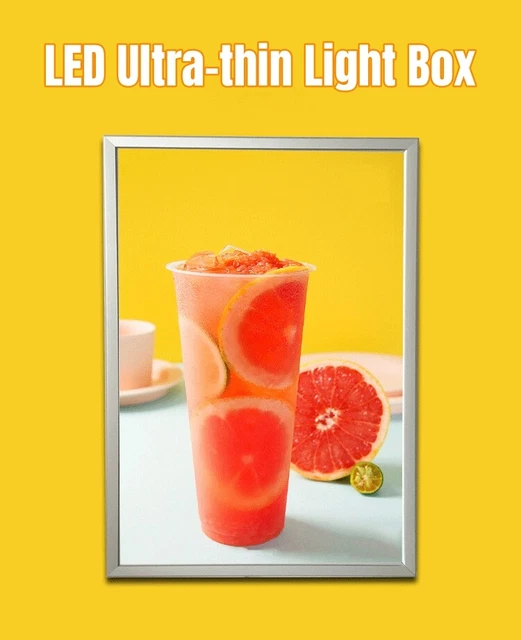 24x33/27x40'' Led Backlit Movie Poster Snap Frame Advertising Aluminum Light Box