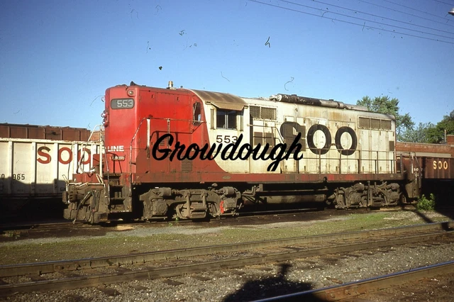 Original SOO Line Railroad #553 Kodachrome 35mm Photo Slide