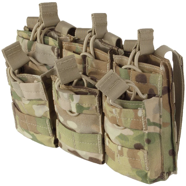CONDOR TACTICAL COMBAT Triple / Stacker Ammo Molle Mag Pouch Camo