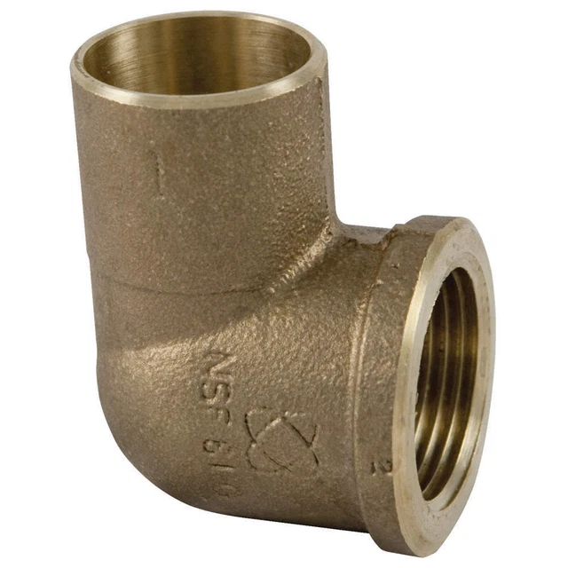 NIBCO 707-3R-LF 1/2X3/4 Reducing Elbow,90 Deg,LL Cast BRZ,1/2"