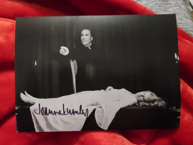 Genuine signed Joanna Lumley Dracula 7x5 Horror Photo Rare 2