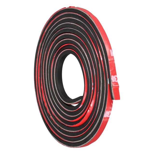 Strisce di gomma adesiva 0,2""B x 1/8""T x 6'L massiccio in neoprene foglio di gomma rotoli
