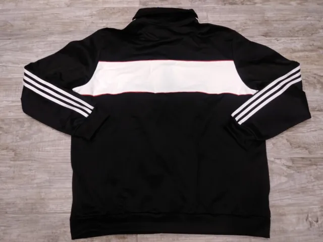 Adidas Originals Linear Track Top FI1568 Black/White-Infrared Men's Size Large 2