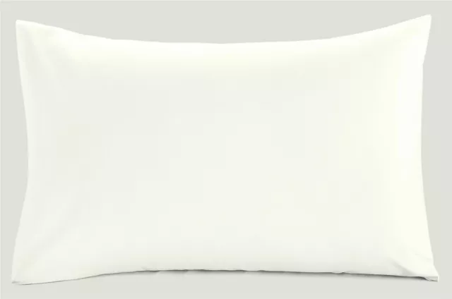 4 Pack Ivory Pillowcases Pillow cases Polycotton Standard Size 50 x 75cm