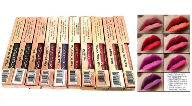 MAKEUP REVOLUTION Salvation Velvet Lip Lacquer Bold Matte Lipstick Long-Lasting