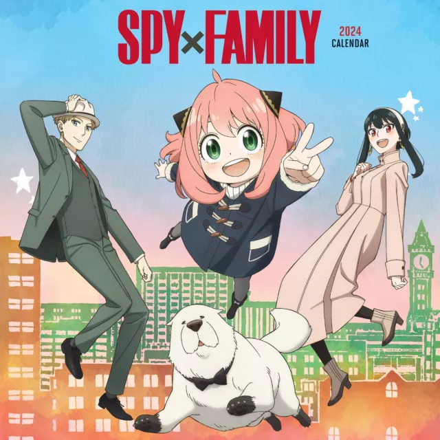 SPY X FAMILY OFFICIAL 2024 12x24" Monthly Square Wall Calendar 16.99