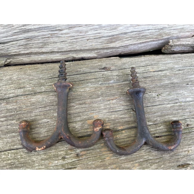 Antique lot 5 Old Wall hooks, plant hooks, ceiling hooks 2