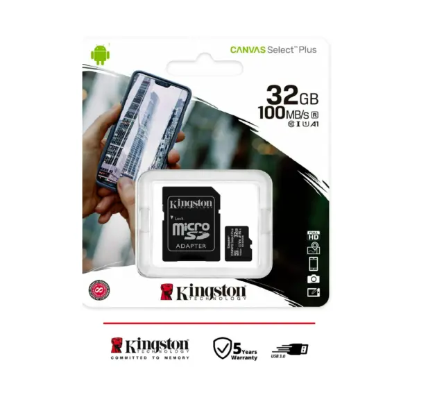 MICRO SD 32GB 32 GB scheda di memoria Kingston Classe 10 microSD MEMORY CARD