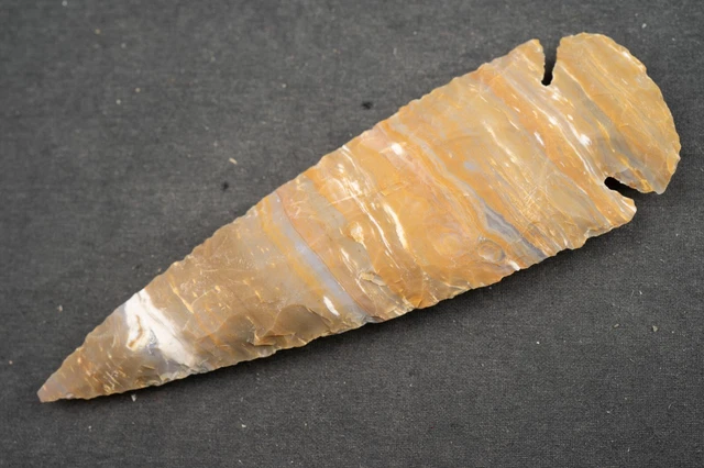 4.5" Flint Spearhead Ohio Collection Spear Point Knife Blade Arrowhead 450