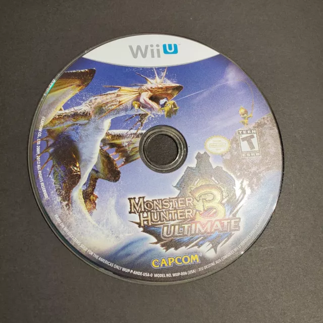 Monster Hunter 3 Ultimate (Nintendo Wii U, 2013) DISC ONLY - TESTED