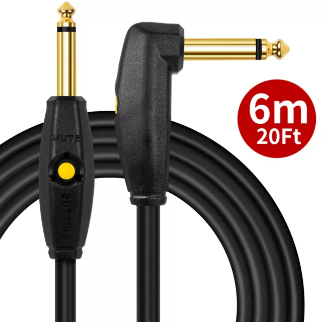 Kmise Electric Guitar Cable Low Nosie 6 M/20ft/ 236 Inch Connecting Instrument