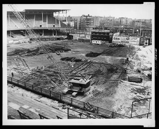 Photo:Demolition of Ebbets Field,1960,Brooklyn,NY,Flatbush