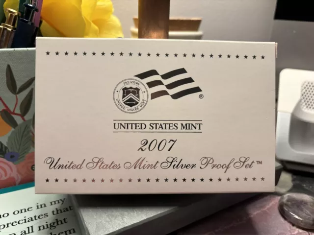 2007 United States MINT Silver Proof Set Original and Coa. V70