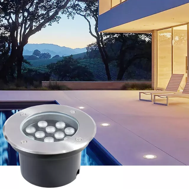 LED Outdoor Buried Lamp Underground Light Fixture Garden Lighting AC 120V/240V