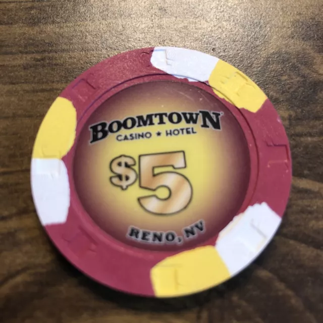 $5 boomtown red reno nv casino chip