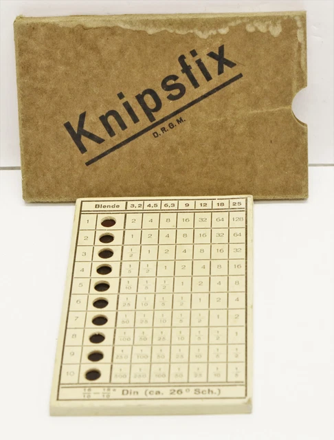 Belichtungsmesser Knipsfix vintage DEKO selten