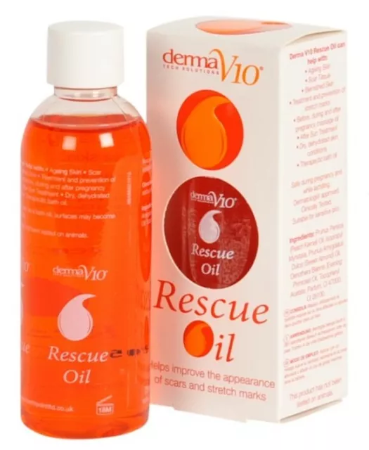 DermaV10 Rescue Oil, Stretch Marks, Scars, Dry Skin, Aging Skin, Blemishes, Sun