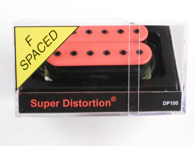 DiMarzio F-spaced Super Distortion Bridge Pink W/Black Poles DP 100