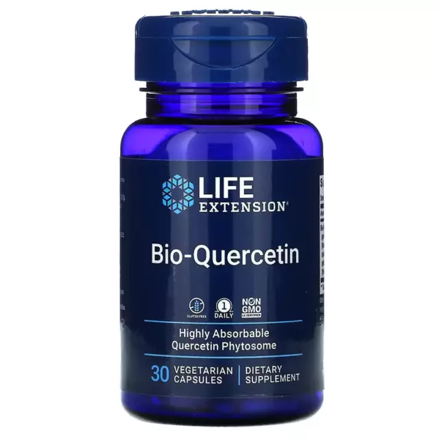 LIFE EXTENSION, BIOQUERCETIN, 30 Vegetarian Capsules, exp 2025