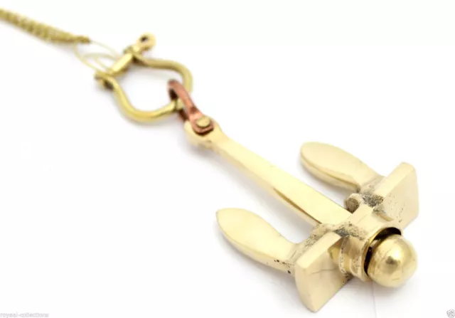 NAUTICAL brass Design SHIP ANCHOR HANDCUFF KEY CHAIN RING-key holder Best Gift
