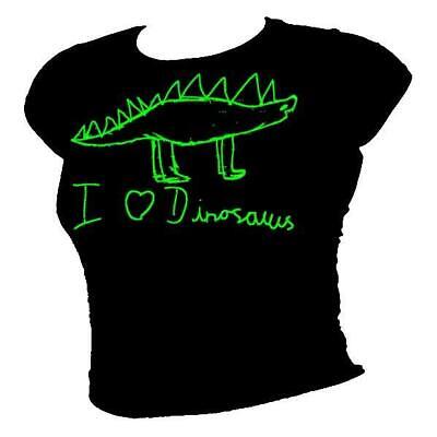 Dinosauro - i Love Dinosauri Cool & Funky Bambini Design T-Shirt Tutte le Taglie
