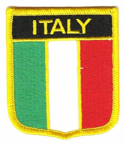 Wappen Aufnäher Italien Patch Flagge Fahne